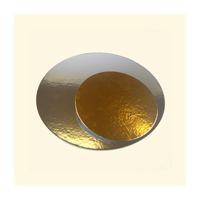 Disco dorado/ plateado 10 cm