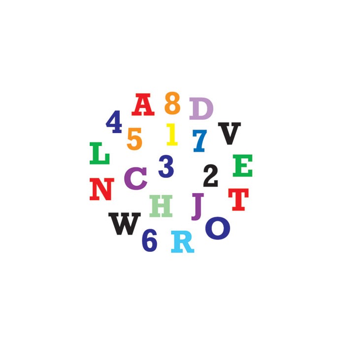 Regla cortador letras mayúsculas y números