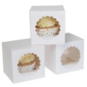 Caja blanca para cupcake individual 