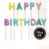 Velas letras "Happy Birthday"