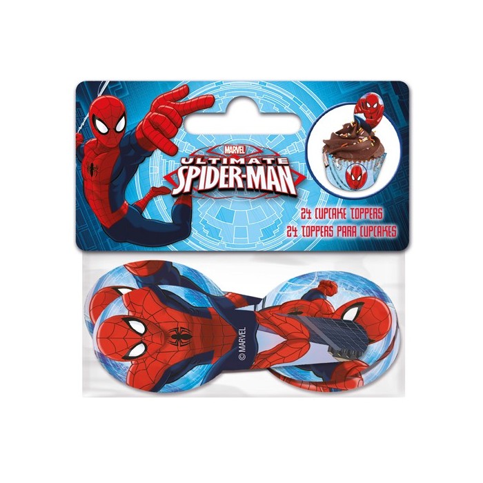 Toppers para Cupcake Spiderman