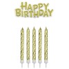 Velas Happy Birthday doradas (17) - PME