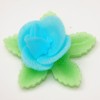 Set de 3 Rosas de oblea color azul