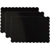 Bandeja Wilton negra rectangular