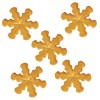 Copos de nieve de azúcar dorados - Funcakes