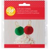 12 Toppers para cupcakes con forma de bola navideña - Wilton 