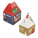 Set de 4 Cajas mini casa para dulces navideños - Wilton