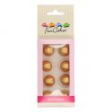 Set de 8 bolas de chocolate doradas - Funcakes