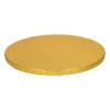 Cake Drum / Base redonda 25 cm 12 mm grosor Dorada - Funcakes