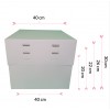 Caja para tartas ajustable 4 alturas 40 cm