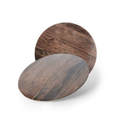 Base redonda madera oscura 20 cm - 3 mm