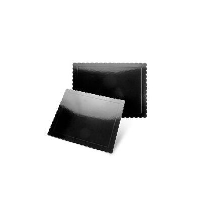 Base rectangular negra con ondas 30x25 SweetKolor