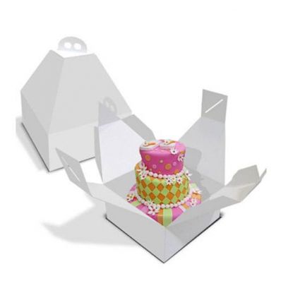 Caja para tarta con asa y altura especial 28 cm