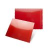 Base rectangular roja con ondas 40x30 3 mm
