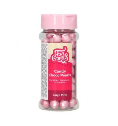 Perlas de chocolate rosa perlado Funcakes 