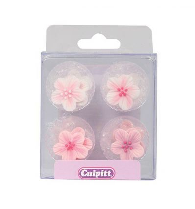 Florecitas rosas de azúcar Culpitt - 12 unidades