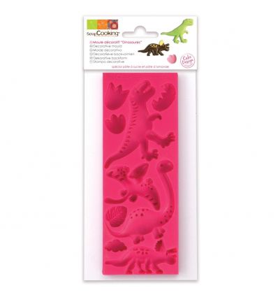 Molde de silicona Dinosaurios ScrapCooking