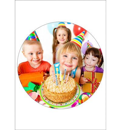 Impresión personalizada - Papel de azúcar - Circulo 20 Cms Ø