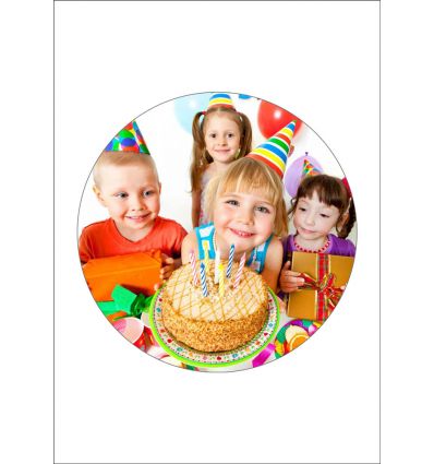 Impresión personalizada - Papel de azúcar - Circulo 18 Cms Ø