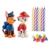 Pack de figuras y velas Paw Patrol Dekora