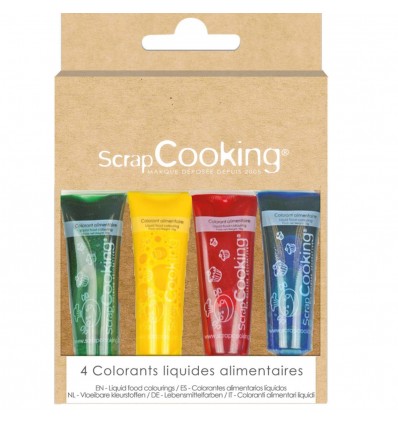 Pack 4 colorantes líquidos ScrapCooking