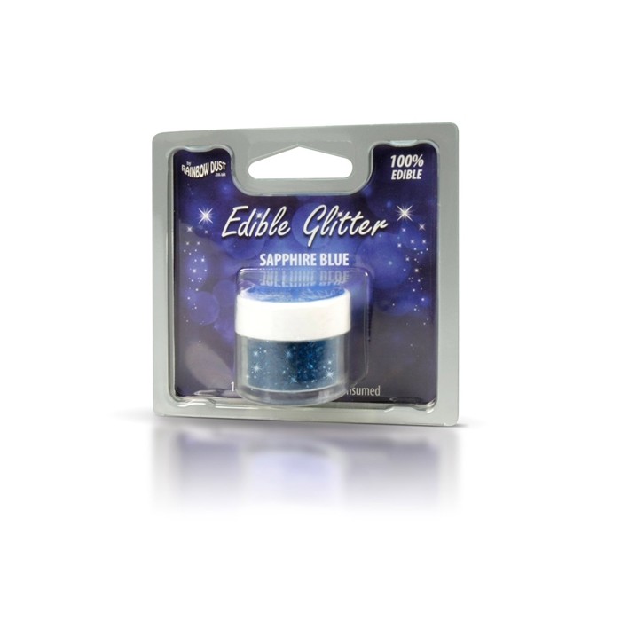 Purpurina comestible azul zafiro - Rainbow Dust